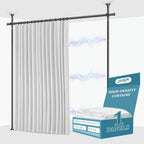 No-Drill Room Divider Curtain Set: Includes 106" W