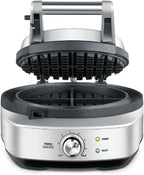 No-Mess Waffle Maker 7 Browning Settings Brushed Stainless