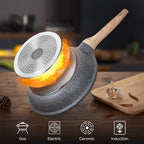 Non Stick Frying Pan 3 Sets Stone Pans