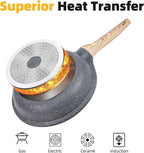 Non Stick Frying Pan 3 Sets Stone Pans