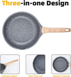 Non Stick Frying Pan 3 Sets Stone Pans