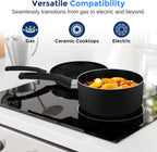 Non Stick Pots and Pans Set - Induction (15 Piece)