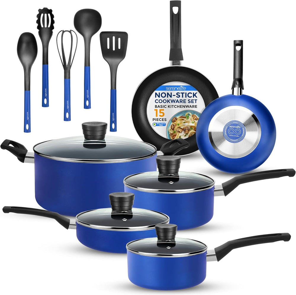 Non Stick Pots and Pans Set - Induction (15 Piece)
