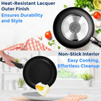 Non Stick Pots and Pans Set - Induction (15 Piece)