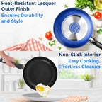 Non Stick Pots and Pans Set - Induction (15 Piece)