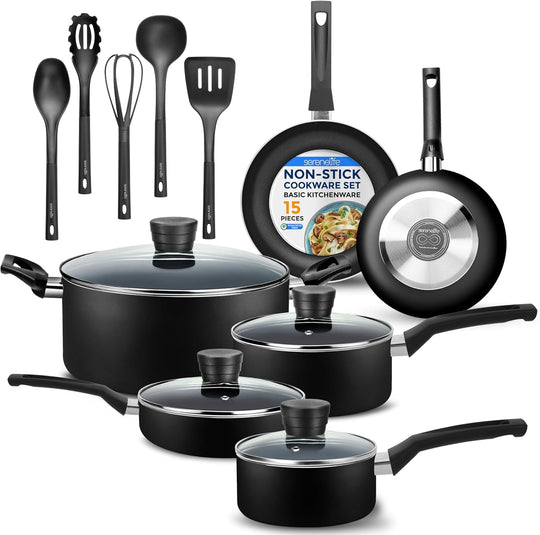 Nonstick Pots and Pans Set 11-Piece– Aluminium Cookware