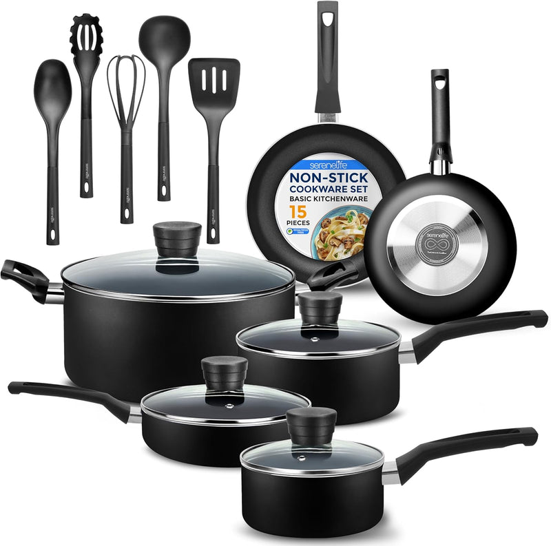 Non Stick Pots and Pans Set - Induction (15 Piece)