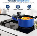 Non Stick Pots and Pans Set - Induction (15 Piece)