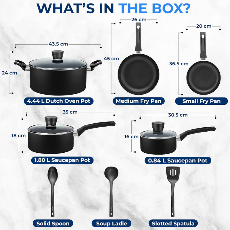 Non Stick Pots and Pans Set - Induction (15 Piece)