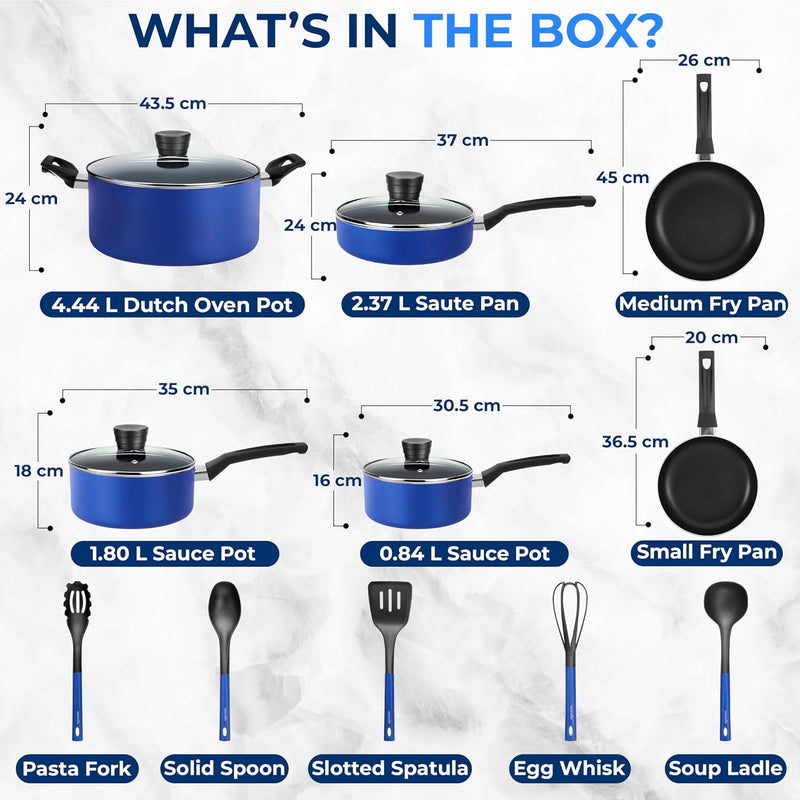 Non Stick Pots and Pans Set - Induction (15 Piece)