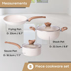Non Stick Pots and Pans Set Induction Hob