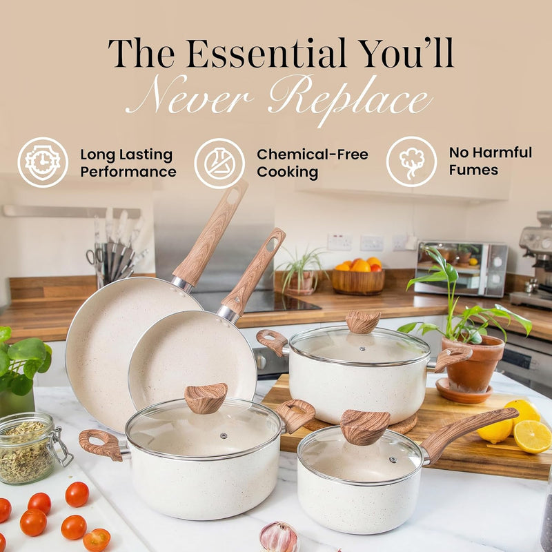 Non Stick Pots and Pans Set Induction Hob