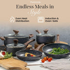 Non Stick Pots and Pans Set Induction Hob