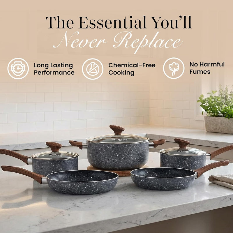Non Stick Pots and Pans Set Induction Hob