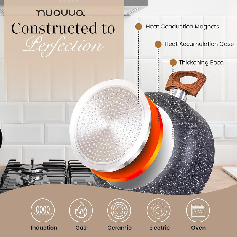 Non Stick Pots and Pans Set Induction Hob