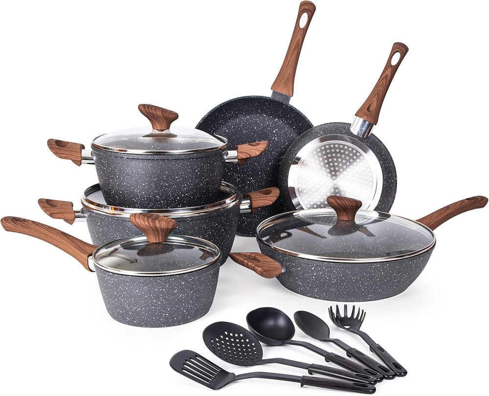Non Stick Pots and Pans Set Induction Hob