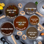 Non Stick Pots and Pans Set Induction Hob