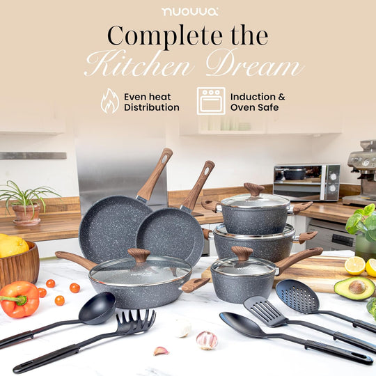 Non Stick Pots and Pans Set Induction Hob