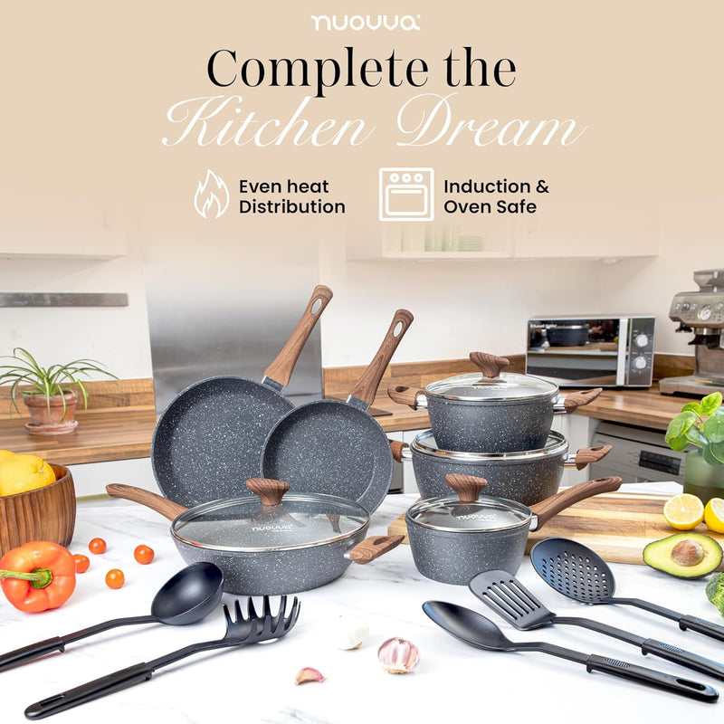 Non Stick Pots and Pans Set Induction Hob