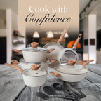 Non Stick Pots and Pans Set Induction Hob