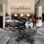 Non Stick Pots and Pans Set Induction Hob
