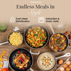 Non Stick Pots and Pans Set Induction Hob