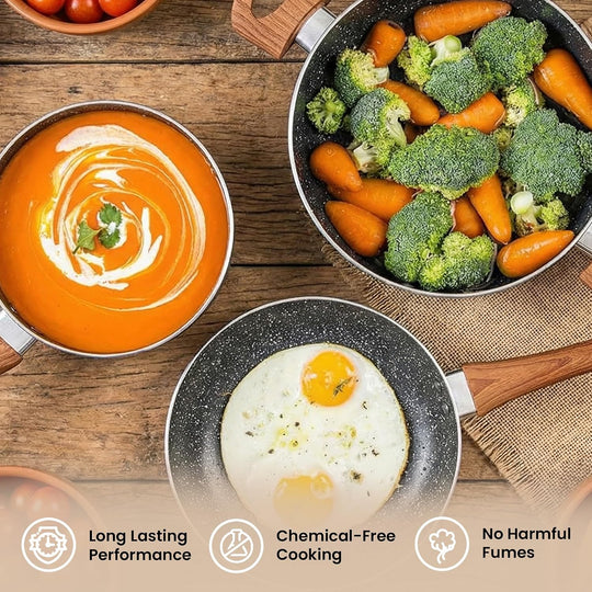Non Stick Pots and Pans Set Induction Hob