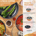 Non Stick Pots and Pans Set Induction Hob