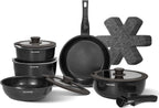 Non Stick Pots and Pans Set Induction Hob (17 Piece)