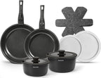 Non Stick Pots and Pans Set Induction Hob (17 Piece)