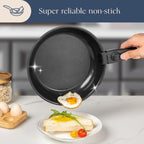 Non Stick Pots and Pans Set Induction Hob (17 Piece)