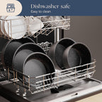 Non Stick Pots and Pans Set Induction Hob (17 Piece)