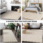 Shaggy Rug Modern Berber Rugs Living Room Large