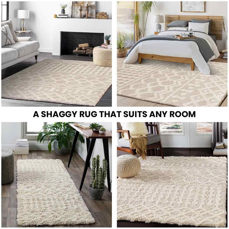 Shaggy Rug Modern Berber Rugs Living Room Large