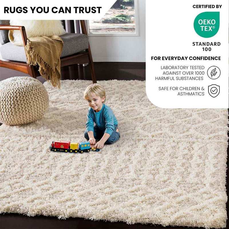 Shaggy Rug Modern Berber Rugs Living Room Large