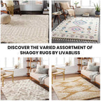 Shaggy Rug Modern Berber Rugs Living Room Large