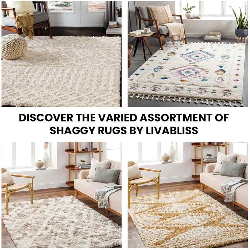 Shaggy Rug Modern Berber Rugs Living Room Large
