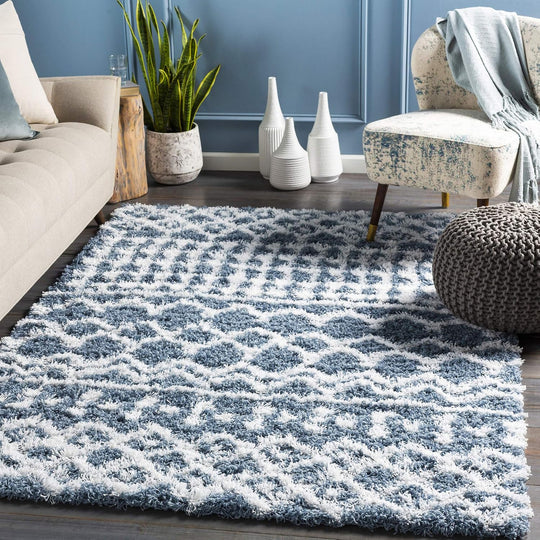 Nour Dubai Shaggy Rug Bedroom