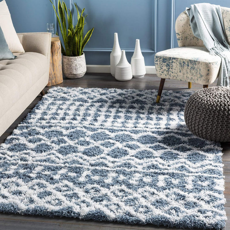 Nour Dubai Shaggy Rug Bedroom