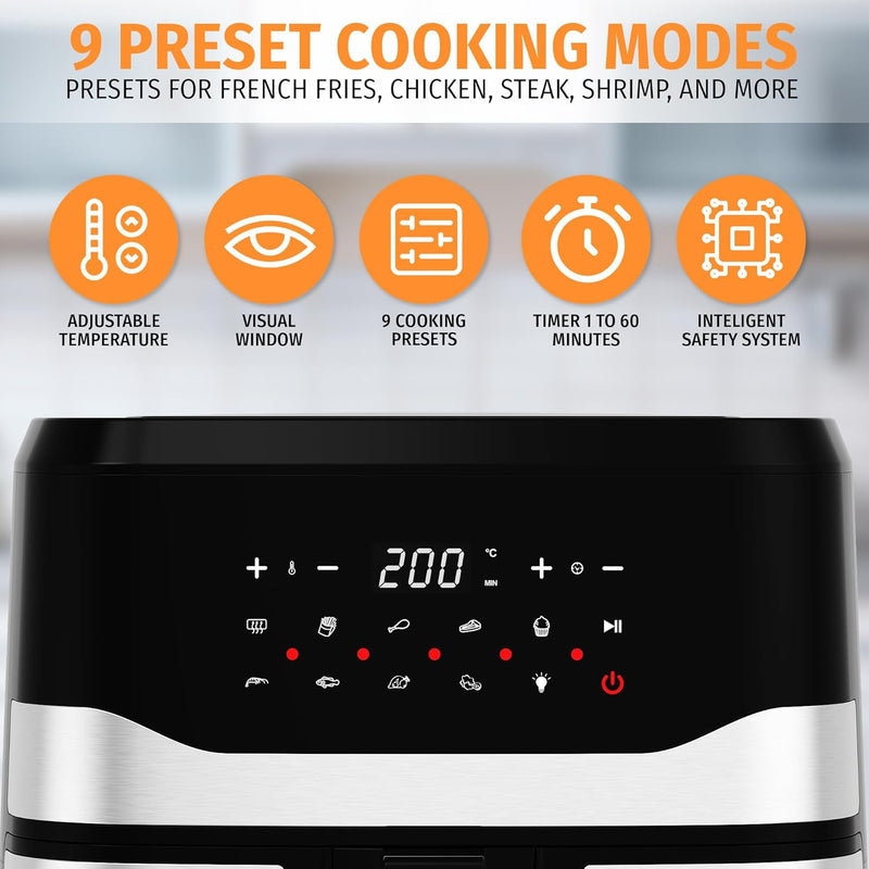 20L Air Fryer Oven with Dual French Glass
