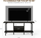 Oak TV Unit 120CM Arch Detail Open Shelves