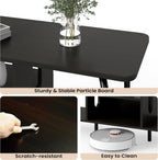 Oak TV Unit 120CM Arch Detail Open Shelves