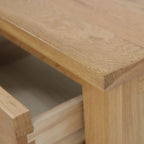 Oak Bedside Table 3 Drawers Walnut Nc Paint