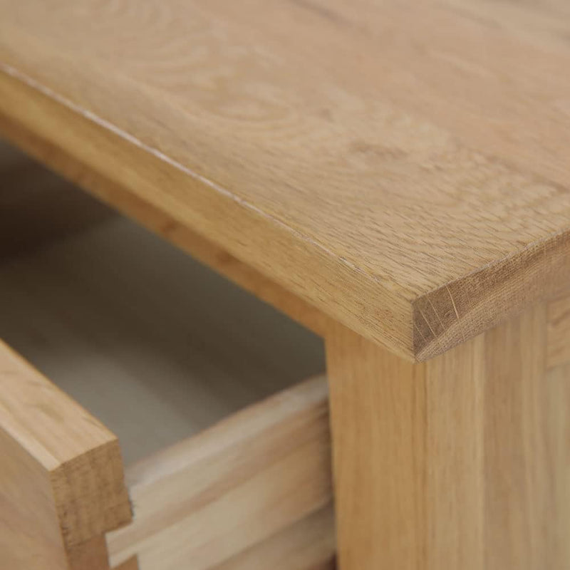 Oak Bedside Table 3 Drawers Walnut Nc Paint