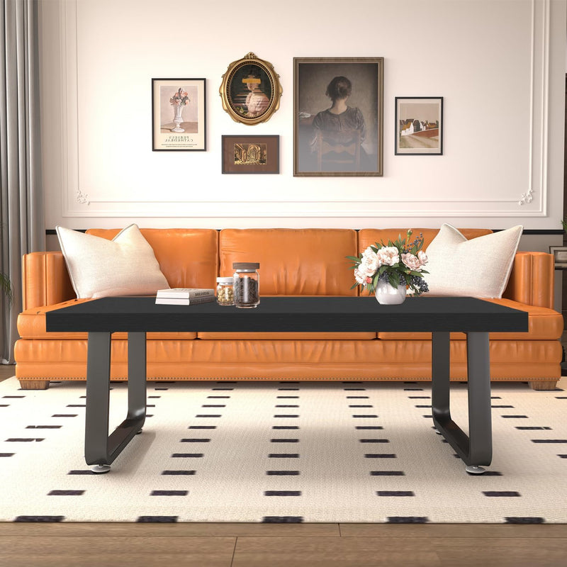 Rustic Coffee Table 60dx120wx46.5h Cm Industrial Wooden