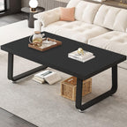 Rustic Coffee Table 60dx120wx46.5h Cm Industrial Wooden