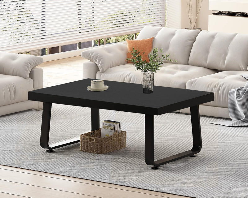 Rustic Coffee Table 60dx120wx46.5h Cm Industrial Wooden