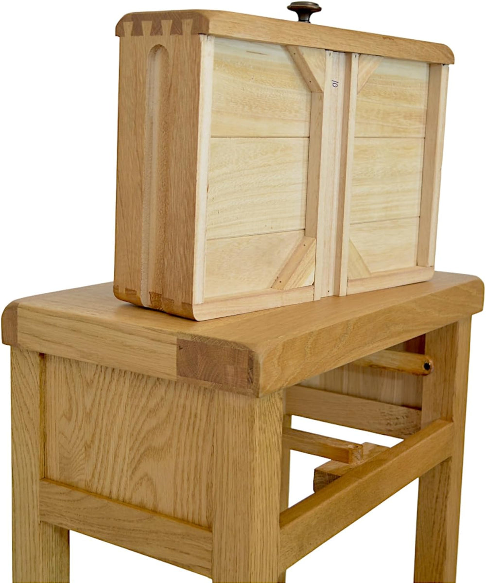 Oak Console Table with Narrow Shelf Solid Hallway
