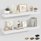 Oak Floating Shelves for Wall Mounted Shelf (Set of 2)