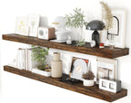 Oak Floating Shelves for Wall Mounted Shelf (Set of 2)